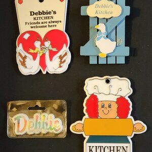 Vintage 1980's Refrigerator/Fridge Magnets SWIB/CONTENOVA "Debbie's Kitchen"